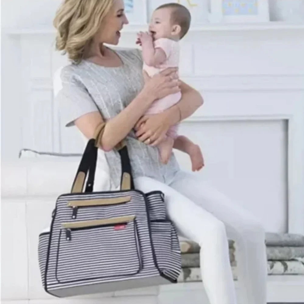 Skip Hop Grand Central Take It All Striped Bag